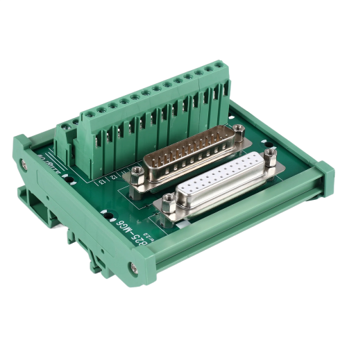 Módulo de interfaz de montaje en riel DIN DB25, conector macho/hembra, placa de conexión 2
