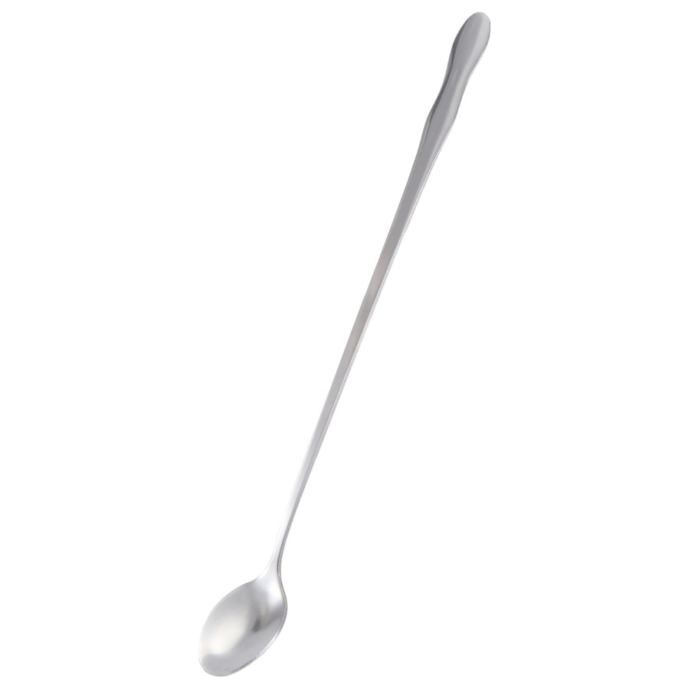 10" Stainless Steel Tableware Long Handle Scoop Teaspoon 4852514373370