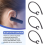 3 Pcs Handfree 5.5Mm Hole Black Plastic Earhook for Bluetooth Earphone 9