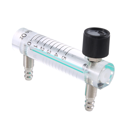 0.1-5LPM 1L Oxygen Flow Meter Flowmeter with Control Valve for Air Gas 2