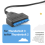 USB 3.1 Type C (USB / for 3 Compatible) to III 2.5in Hard Drive Adapter 6