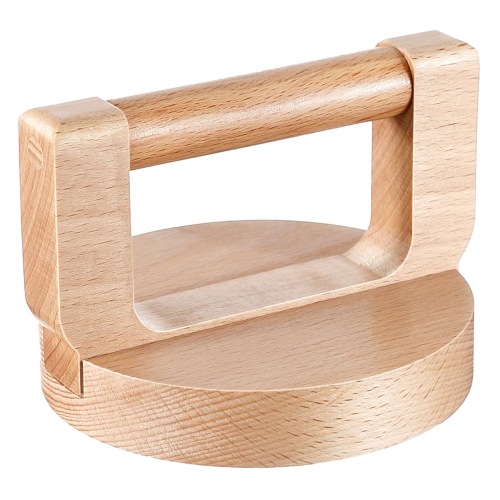 Wood Baren for Printmaking, Smooth Varnished Bottom Even Pressure, Ergonomic Handle Comfortable Use 1