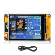 NMMiner NerdMiner V2 468KH/S Hashrate BTC Solo Lottery Miner ESP32 2.8 pollici Smart Display Bitcoin Crypto