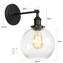Globe Lanterns Collection 1-Light Clear Glass Outdoor Wall Lantern in Matte Black – Farmhouse Porch Light