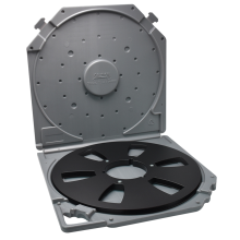 10inch 6-Hole Empty Takeup Reel with Take Up Reels Storage Box Portable Protection Case for 10 Inch Sound Tapes A