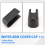 Rear Windshield Windscreen Wiper Arm Cover Cap Mounting Nut for Hatchback 2007-2014 Accessories ,Black 6
