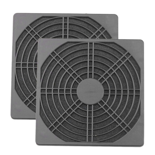 2 Pcs Dustproof Blower Guard ABS Computer Ventilator Grill 120mm Fan Filter Mesh Cover Tool-Free Strainer 1