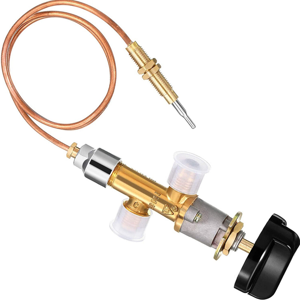 Tauoh Low Pressure Gas Lpg Fireplace Failure Safety Control Valve Kit Heater Thermocouple Replacement 5/8-18Unf