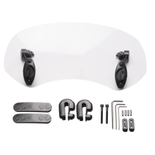 Transparent Color Universal Adjustable Wind Screen Extension Windshield Spoiler Air Deflector 28.5x12x21cm