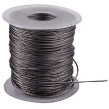 Cable de acero inoxidable flexible de 7 x 7, 1 mm de diámetro, 54,5 m