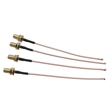 Confezione da 4 cavi coassiali Wi-Fi RG-178 a bassa perdita U.FL(/IPX) Mini PCI a RP-SMA femmina Pigtail (4 pollici (10 cm))