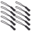10 Anti-slip zipper puller, zipper, extension trailer, practical and robust for back pack, jacket, etc.- Black 3