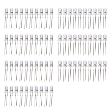 Diody elektroluminescencyjne LED o jasnym świetle, 70 sztuk, DC 3 V-6 V, 5 mm, białe