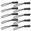 10 Anti-slip zipper puller, zipper, extension trailer, practical and robust for back pack, jacket, etc.- Black 4