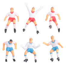 Set di 8 stampi per decorazioni a forma di giocatore di calcio per torte e compleanno