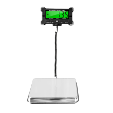 Bilancia digitale PS21 da 200 kg, elettronica, postale, in acciaio inox, con display LCD retroilluminato, portatile