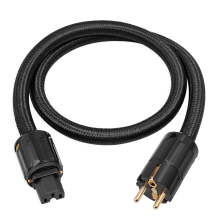 12AWG HiFi-voedingskabel, kabel EU 250V/15A voor luidsprekers, subwoofer, platenspeler, versterker 200 cm