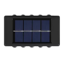 Solarna lampa ścienna zewnętrzna wodoodporna dekoracja ogrodowa świeci w górę i w dół zewnętrzna lampa myjąca