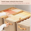 Multi-Functional Closet Organizer,Steel Ring Storage Box, Fabric Folding Bedroom Wardrobe Clothes Box A 6