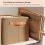 Multi-Functional Closet Organizer,Steel Ring Storage Box, Fabric Folding Bedroom Wardrobe Clothes Box A 7
