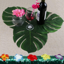 Kunstmatige tropische palmbladeren jungle feestdecoratie dier zomer Hawaiiaanse bruiloft huis tafeldecoratie S