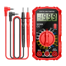 SZ308 Digitale multimeter Spannings- en weerstandsmeter Stroom Elektricien LCD-achtergrondverlichting Ohm-blokgolftest A