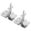 2PCS Silk Screen Printing Metal Butterfly Frame Hinge Clamp DIY Hobby Tool 8
