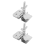 2PCS Silk Screen Printing Metal Butterfly Frame Hinge Clamp DIY Hobby Tool 9
