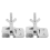 2PCS Silk Screen Printing Metal Butterfly Frame Hinge Clamp DIY Hobby Tool 3