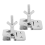 2PCS Silk Screen Printing Metal Butterfly Frame Hinge Clamp DIY Hobby Tool 4