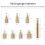 Heat Insert Nut Iron Tip M2-M8 Brass Hot Melt Insertion Tool for 3D Printer Set Soldering Tips 8