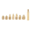 Heat Insert Nut Iron Tip M2-M8 Brass Hot Melt Insertion Tool for 3D Printer Set Soldering Tips 6