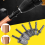 6Pcs Bits Set HVAC Tools Swaging Tool Copper Pipe Expander with Bit Holder Key Chain 5