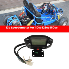 12V Snelheidsmeter Toerenteller Kilometerteller voor 110cc 125cc 150cc 200cc 250cc Dirt Bike ATV Go Kart 4 Wheel
