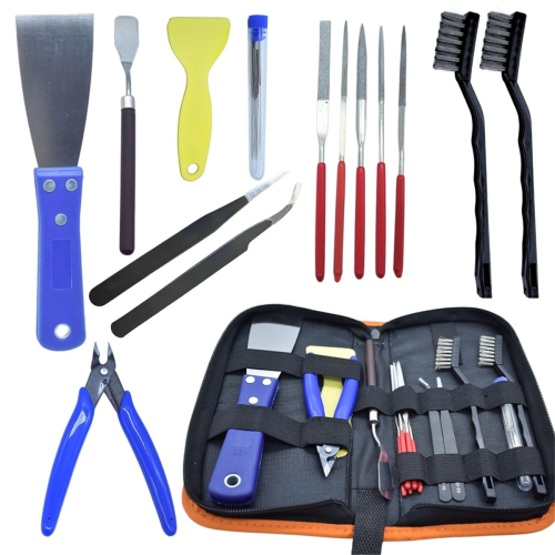 3D Printer Tool Kit,24pcs Nozzle Cleaning Removal Kit, Wire Brush, Flush Cutter, Scraper Knife 1