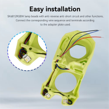 Tira de luz RGB para iluminación Stealthburner de 2,4" con ahorro de energía, pieza de impresora 3D LED brillante
