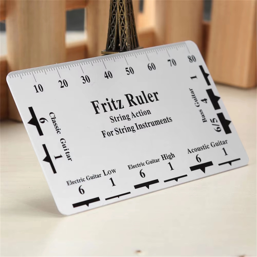 Guitar String Height Measurement Tool Multifunctional Specification Ruler Card Luthier 2
