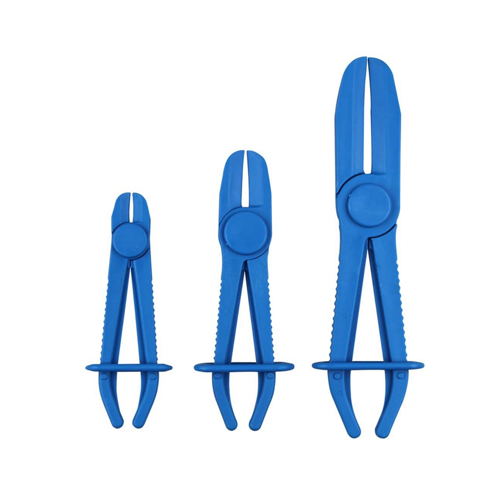 3Pcs Hose Pinch Off Pliers, Line Clamp Pliers Set For Flexible Hoses, Gas Lines, Radiator, Brake, Coolant Light 4852514398908