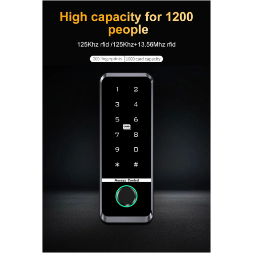 WIFI TUYA App Biometric Fingerprint Access Controller Keypad IP66 Waterproof Standalone Door Control System(B)