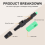 10Pcs Sc/ Fiber Optic Connector Embedded Single Mode Component Quick Connector-Black + Green 11