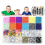 Kandi Beads Rainbow for Bracelets Making Kit 24 Types and Letter Kit,Plastic B 3