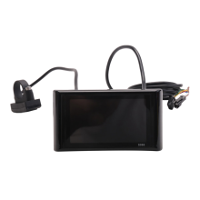 Pannello di controllo LCD impermeabile S966 per display bici elettrica 24V-72V, connettore SM