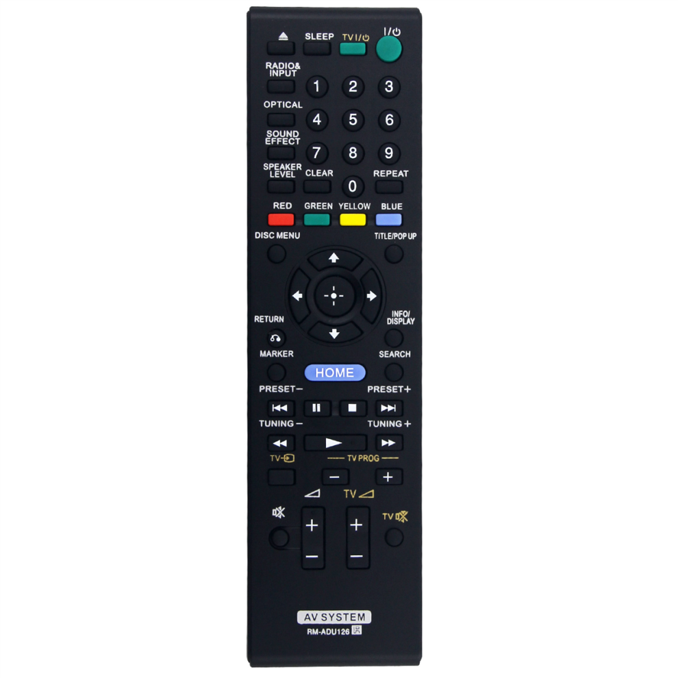 Rm-Adu126 Replace Remote Control For /Dvd Home Theater System 1-489-835-11 Bdv-B1 Hbd-B1 Sa-Wsb1 4852514305234
