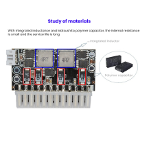 Zasilacz ATX o dużej mocy 300 W, 12 V DC, wejście 5,5 x 2,5 mm, przełącznik ATX, 24-pinowy, MINI ITX, DC, do komputerów PC