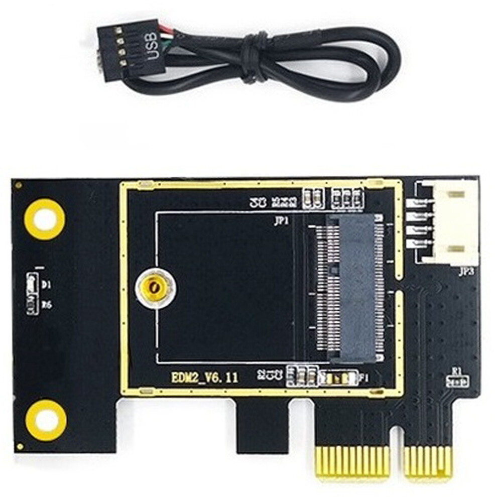 Ngff M.2 To Pcie Wireless Network Card Adapter Supports 7260 8265 1650 1675X Ax200 Ax210 4852514309317