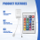 24 Keys Remote Control+DC12V LED Controller RGB Control Box IR Light Strip for 5050 2835 11