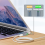 Magnetic USB C Adapter Type C/DC5521 to 2 Connector PD Quick Charge for Air/Pro 8