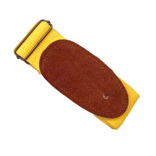 Guitar Strap Folk Adjustable Pure Cotton Electric Acoustic Universal Strap(Yellow) 1