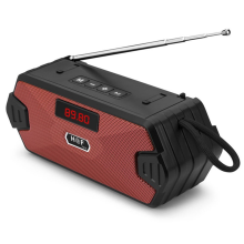Portable Wireless Speaker Bluetooth Mini Subwoofer Support TF Card USB FM Receiver/Radio with Red