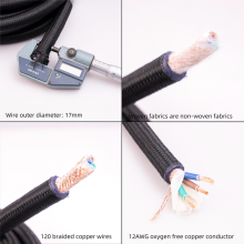 Uniwersalny kabel zasilający 12AWG Hi-End HiFi Audio do wzmacniacza cyfrowego, wtyczka amerykańska, 1 metr/3,28 stopy